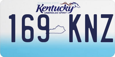 KY license plate 169KNZ