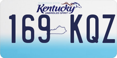 KY license plate 169KQZ