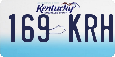 KY license plate 169KRH