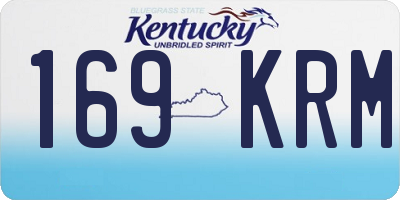 KY license plate 169KRM