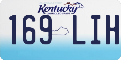 KY license plate 169LIH