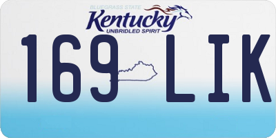KY license plate 169LIK