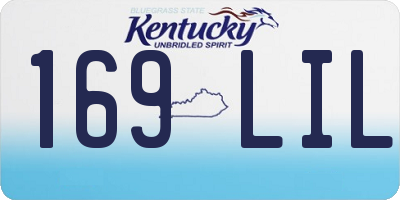 KY license plate 169LIL
