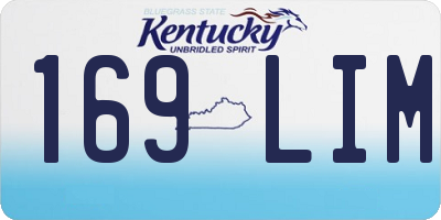 KY license plate 169LIM