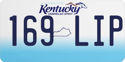 KY license plate 169LIP