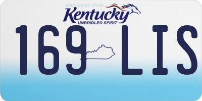 KY license plate 169LIS