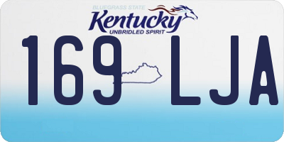 KY license plate 169LJA