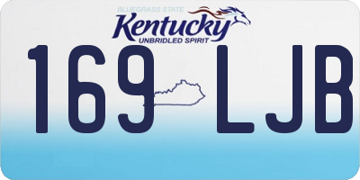 KY license plate 169LJB