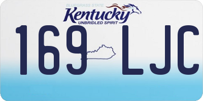 KY license plate 169LJC