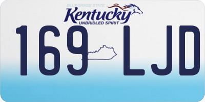 KY license plate 169LJD