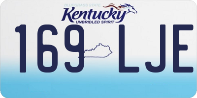 KY license plate 169LJE