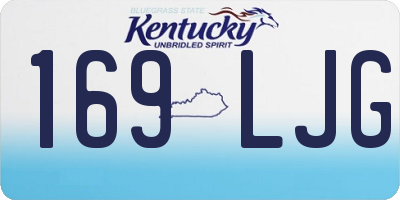 KY license plate 169LJG