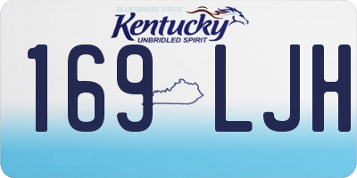 KY license plate 169LJH