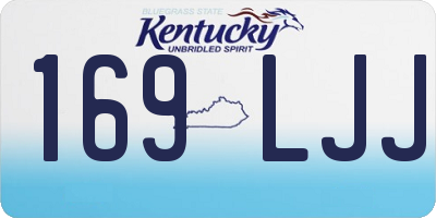 KY license plate 169LJJ