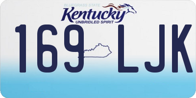 KY license plate 169LJK
