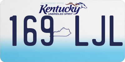 KY license plate 169LJL