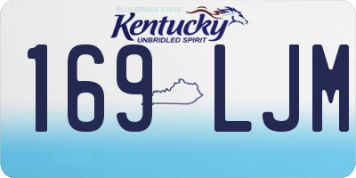 KY license plate 169LJM
