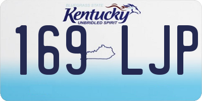 KY license plate 169LJP