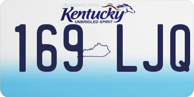 KY license plate 169LJQ