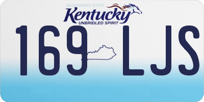 KY license plate 169LJS