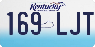 KY license plate 169LJT