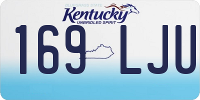 KY license plate 169LJU