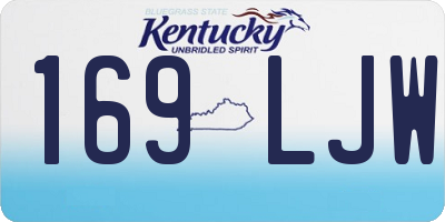 KY license plate 169LJW