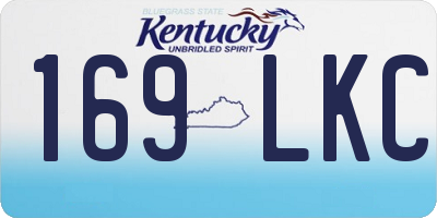 KY license plate 169LKC