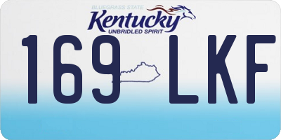KY license plate 169LKF