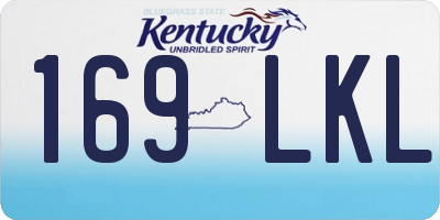KY license plate 169LKL