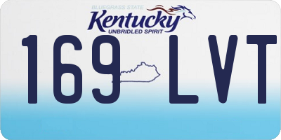 KY license plate 169LVT