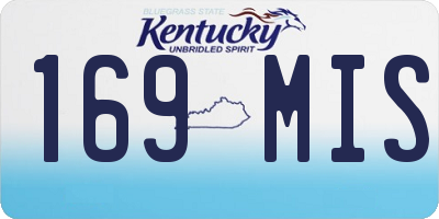 KY license plate 169MIS