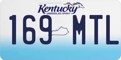 KY license plate 169MTL