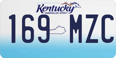 KY license plate 169MZC