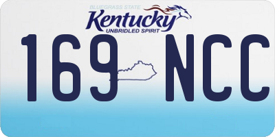KY license plate 169NCC