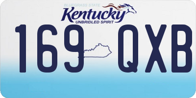 KY license plate 169QXB