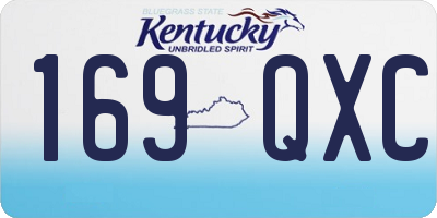 KY license plate 169QXC
