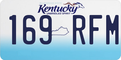KY license plate 169RFM