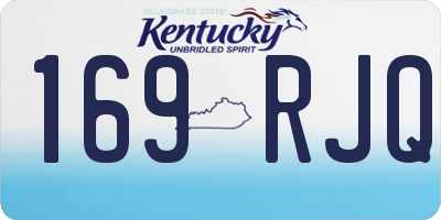 KY license plate 169RJQ