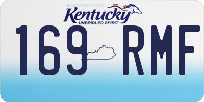 KY license plate 169RMF