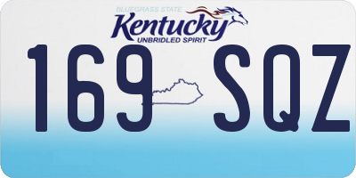 KY license plate 169SQZ