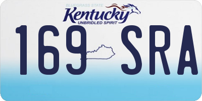 KY license plate 169SRA