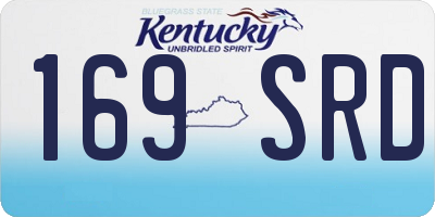 KY license plate 169SRD