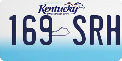 KY license plate 169SRH