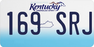 KY license plate 169SRJ