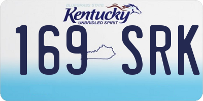 KY license plate 169SRK
