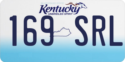 KY license plate 169SRL