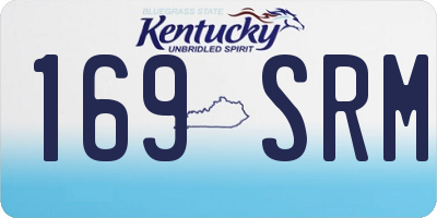 KY license plate 169SRM