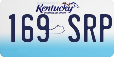 KY license plate 169SRP