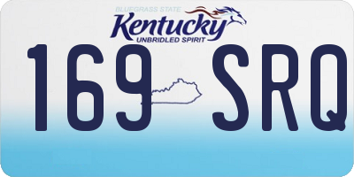KY license plate 169SRQ